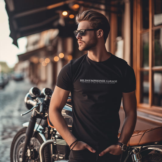 Image Symphony Garage - Premium Unisex Crewneck T-shirt | Bella + Canvas 3001